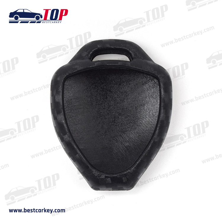 Carbon Fiber Style Silicone Key Cover Fob Case For TOYOTA