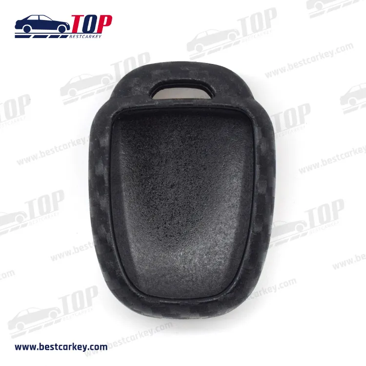 Carbon fiber style slicone key cover for toyota