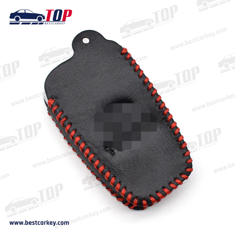Popular Leather 2 Button Car Key Cover For T-oyota