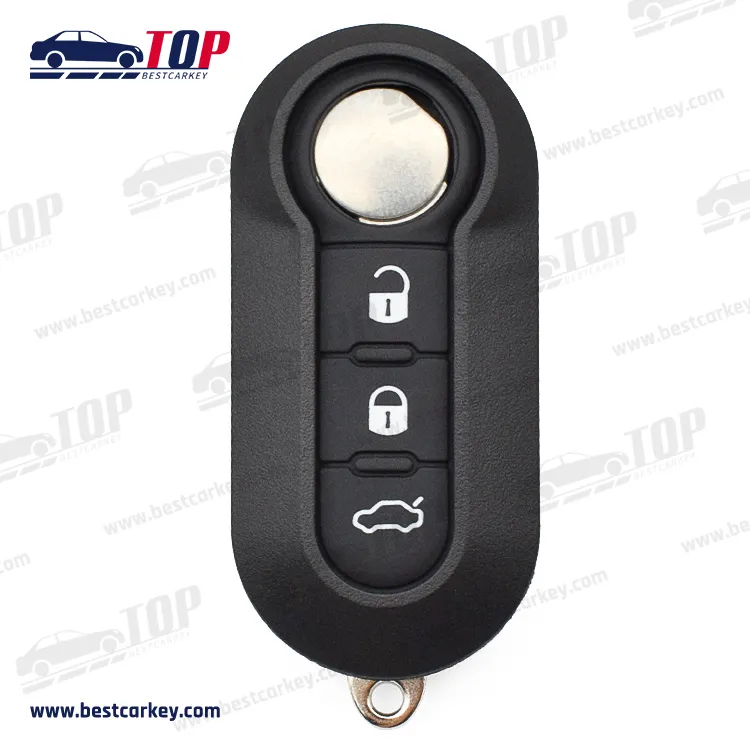 F-iat 3 бутона черен цвят Flip Remote Key fob Shell Auto Key Case