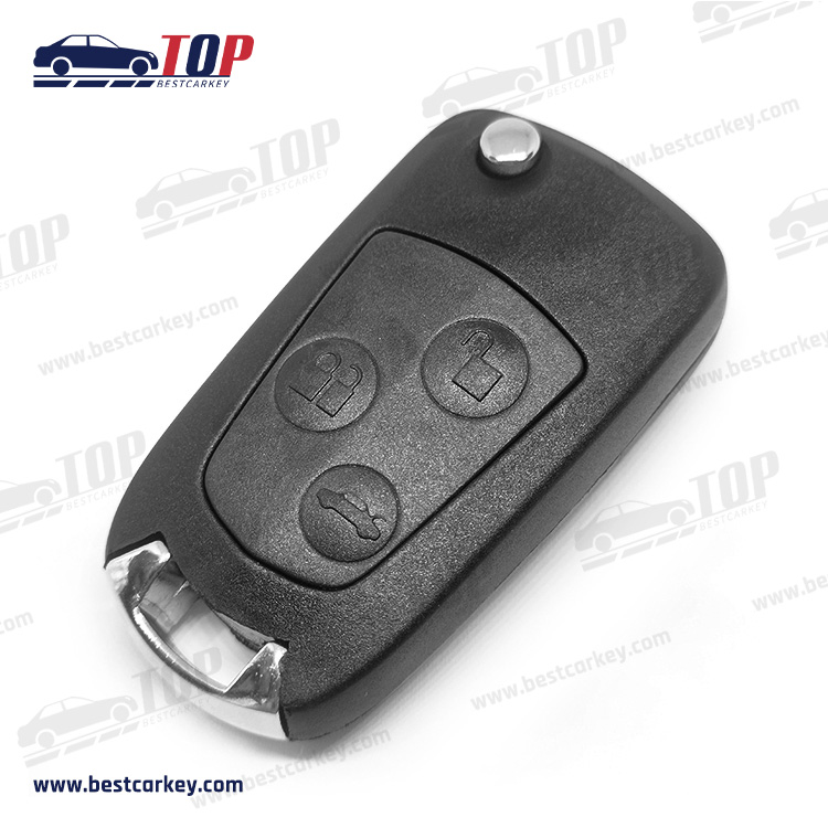 Flip guscio chiave remota modificato per Ford Focus con pulsanti neri con stelo chiave HU101