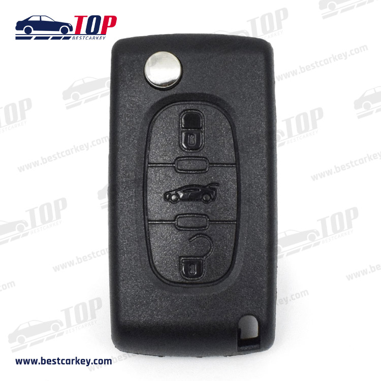 Flip Remote Car Key Shell Case For Citroen C2 C3 C4 C5 C6 Xsara Berlingo For Peugeot 207 307 308 407 607 807 HU83 VA2
