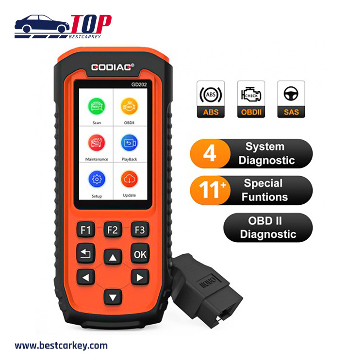 GODIAG GD202 Engine ABS SRS Transmission 4 System Scan Tool with 11 Special Functions