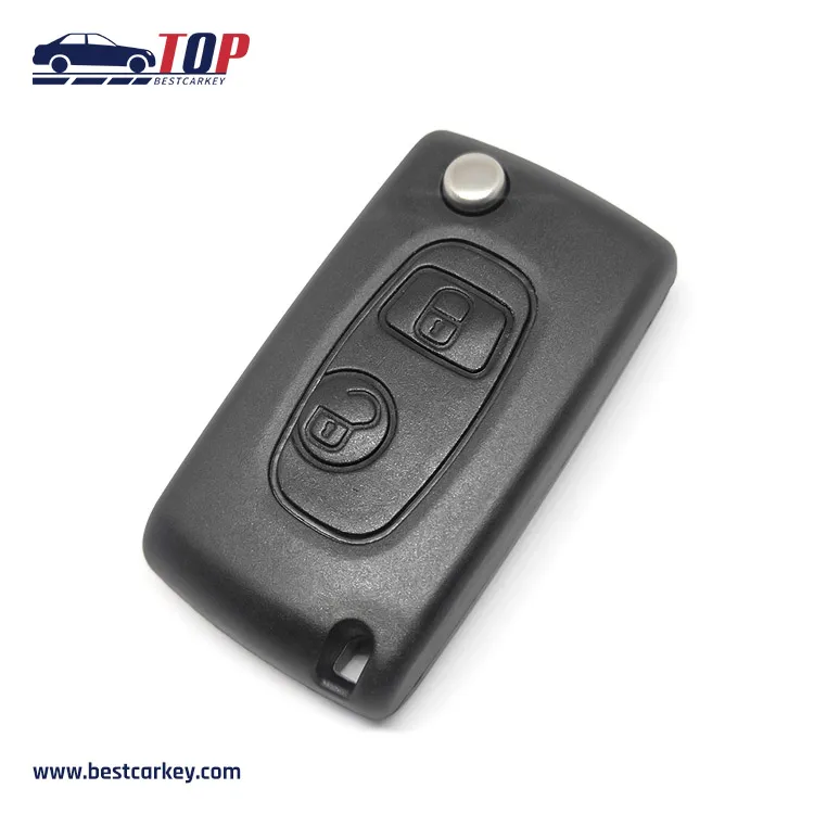 ราคาดี 2 ปุ่ม Flip Modified Key Shell สำหรับ P-eugeot 307