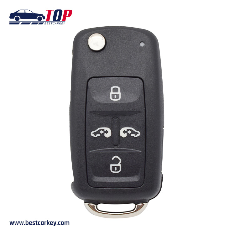 Vysoce kvalitní 4+1 tlačítko (SUV Button) Flip Key Shell pro V-W