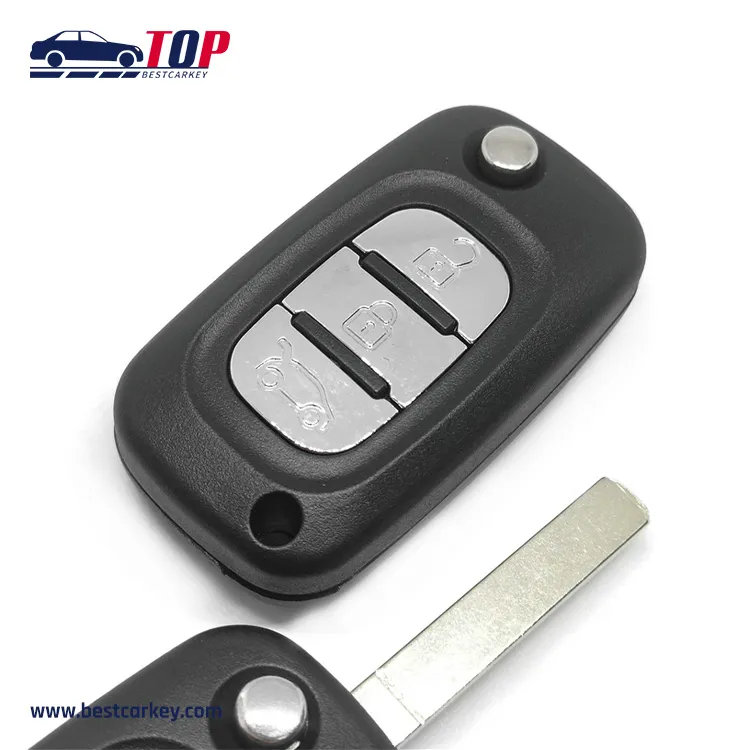 High Quality Flip 3 Button Remote Key Cover for R-enault