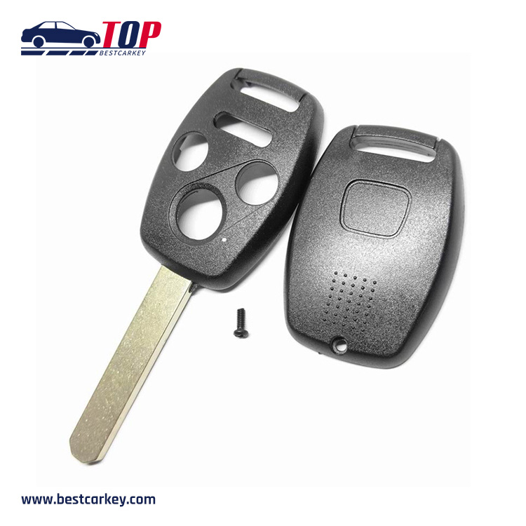 فروش داغ پوسته کلید از راه دور 3+1 دکمه برای H-onda بدون جای تراشه در پشت با نقطه