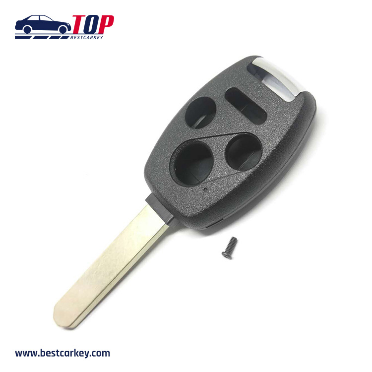 High Quality 3+1 Buttons Key Shell For H-onda With Departed Hon66 Key Blade