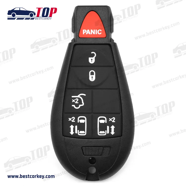 Key Case Fob Car Remote Key For C-hrysler J-eep 5+1 buttons With emergency key