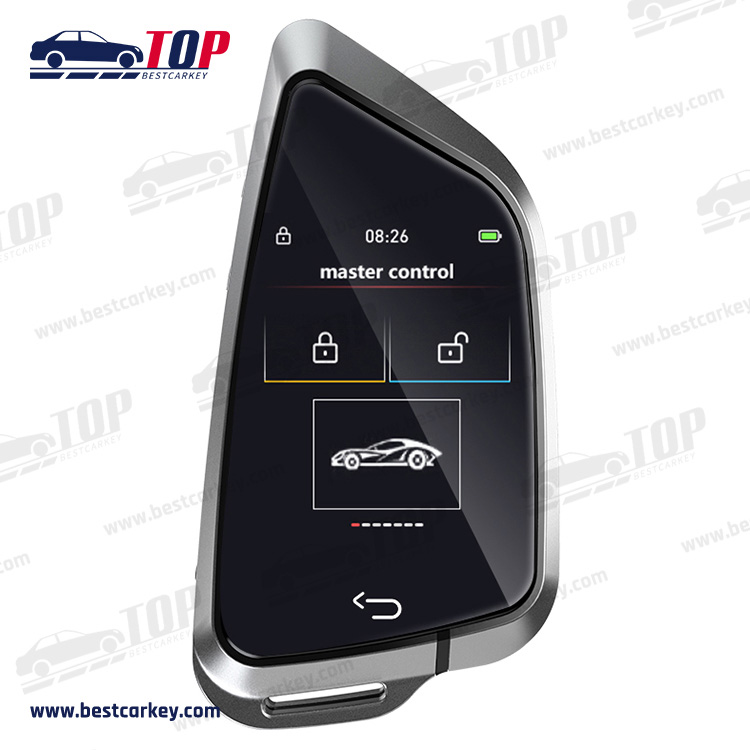 Keyless Entry Push Start Stop Auto Lock Key LCD Touch Screen Smart Remote Car Key for BMW