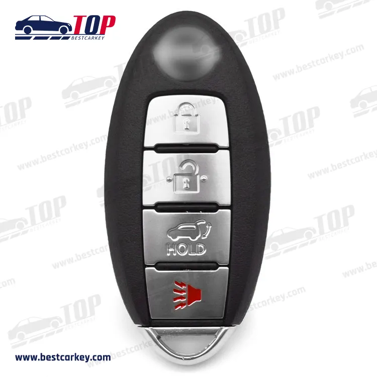 Keyless Go AF N-issan 4 Buttons Smart Car Key Remote Control 433Mhz 4A Chip Nsn14 FCCID Kr5S180144106 With Logo