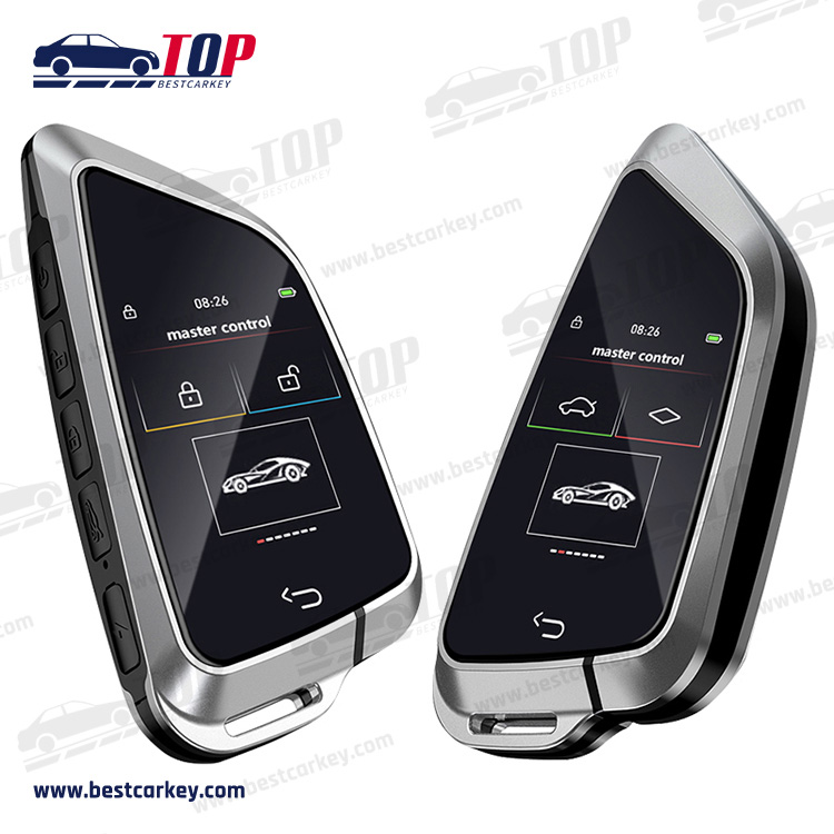 Keyless Entry Push Start Stop Auto Lock Key LCD Touch Screen Smart Remote Car Key for BMW
