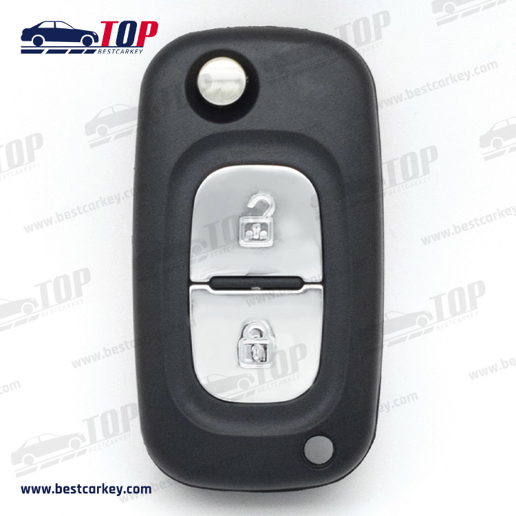Newest 2 Buttons Flip Remote Key Shell For Renault Cars