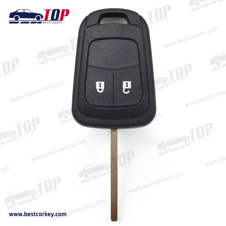 Opel 2 button remote key shell with HU100 key blade