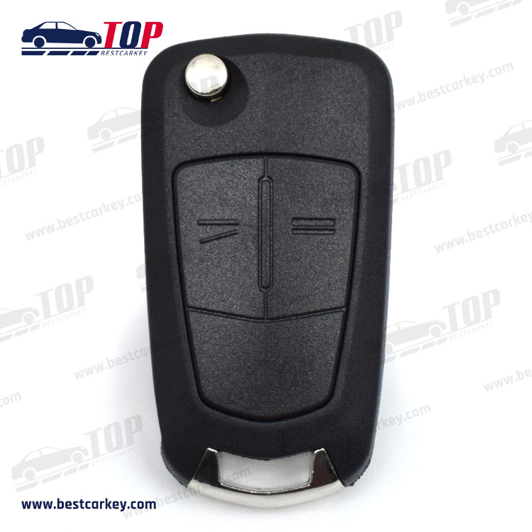 Opel Vectra 2 buttons remote key shell HU100 blade with screw style