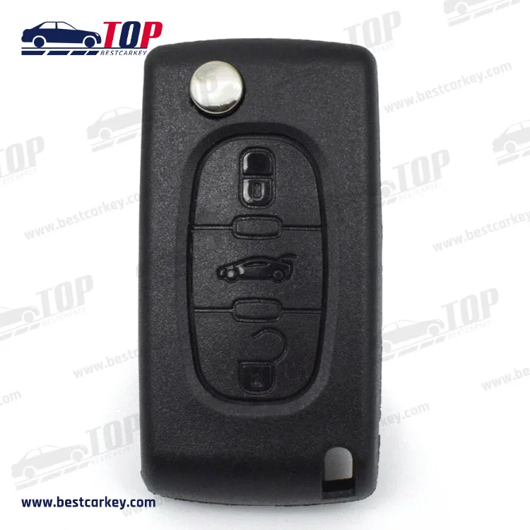 Original Auto Keys 433Mhz 3 Buttons Citroen ASK 0523 7941 Chips Smart Remote Car Key