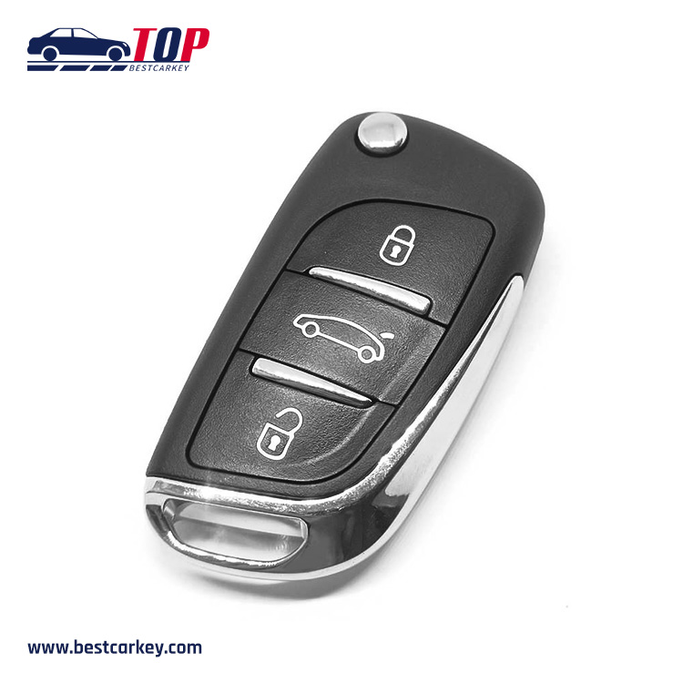 P-eugeot DS Style အတွက် Original Style 3 Buttons Car Remote Key Shell