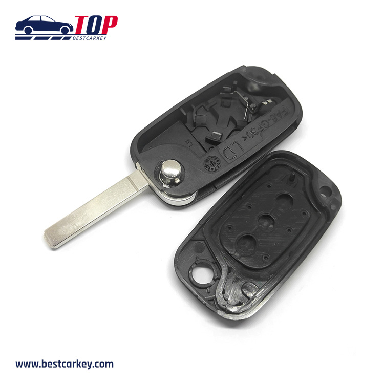 High Quality Flip 3 Buttons Remote Key Cover For R-enault
