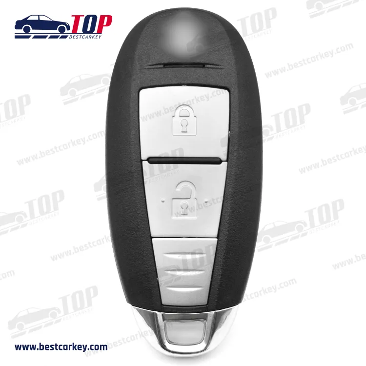S-uzuki 2 Buttons Remote Smart Car Key Shell with Emergency Key Blade