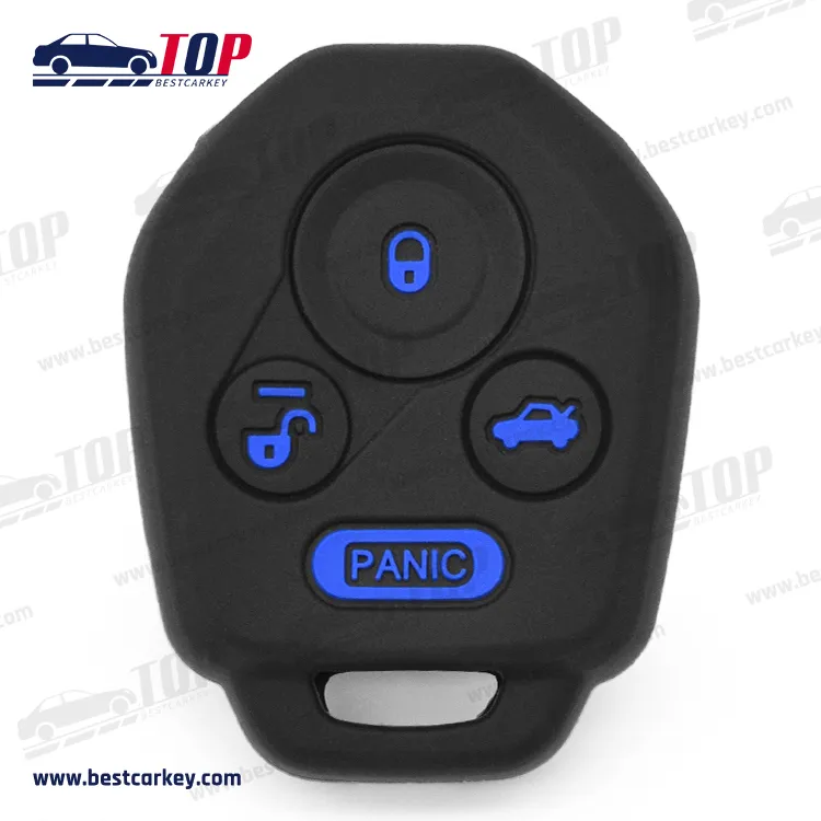 Silicone Key Case Cover Keyless Fob Shell Holder Protector 4 Button Cars Cased for T-oyota