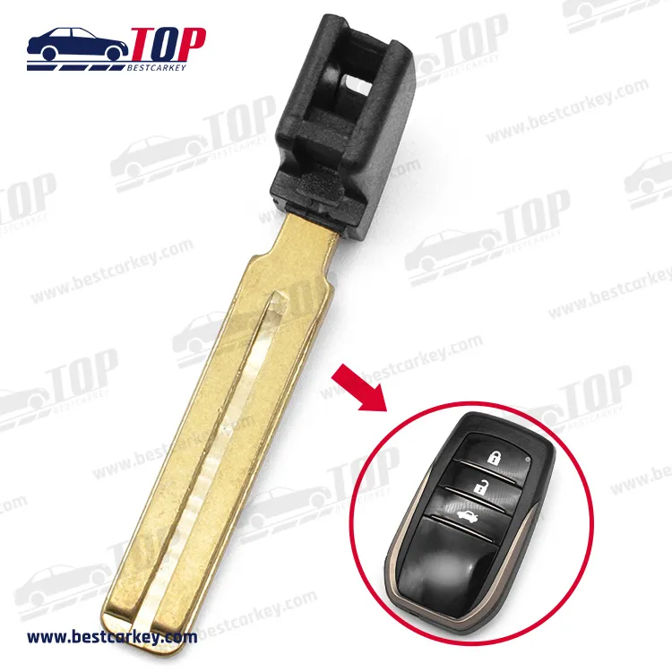 Smart Card Emergency Key Blades With Blade Groove for T oyota Car