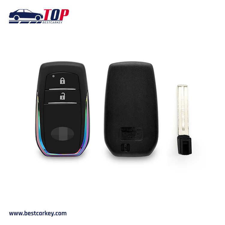 Modified 2 Buttons Smart Key Shell For T-oyota