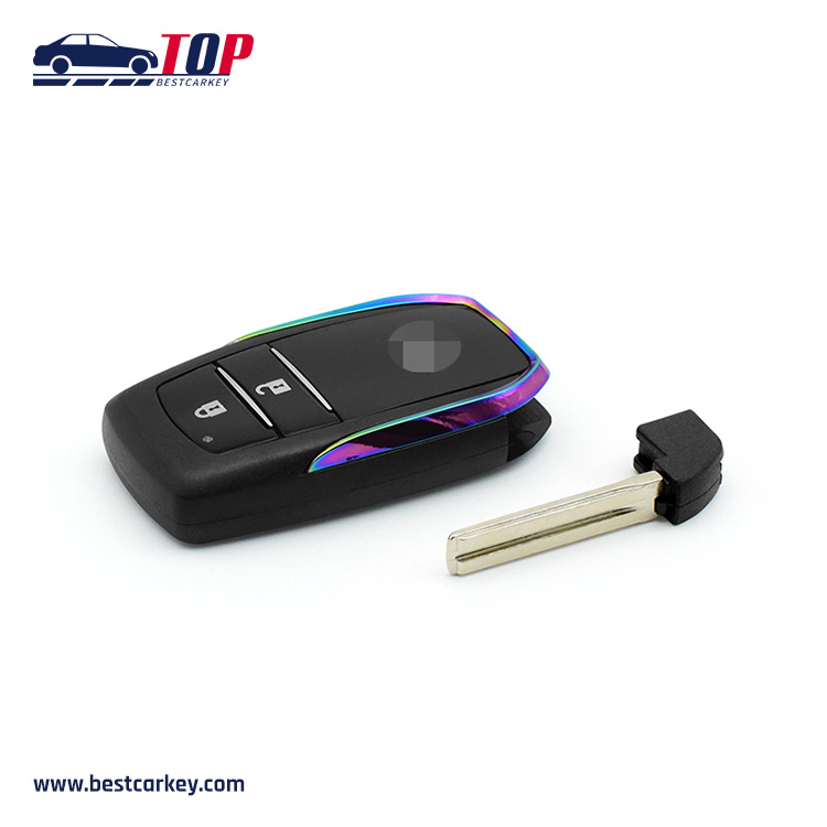 Modified 2 Buttons Smart Key Shell For T-oyota