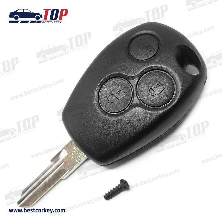 Topbest 3 buttons remote key shell with VAC102 blade for Renault