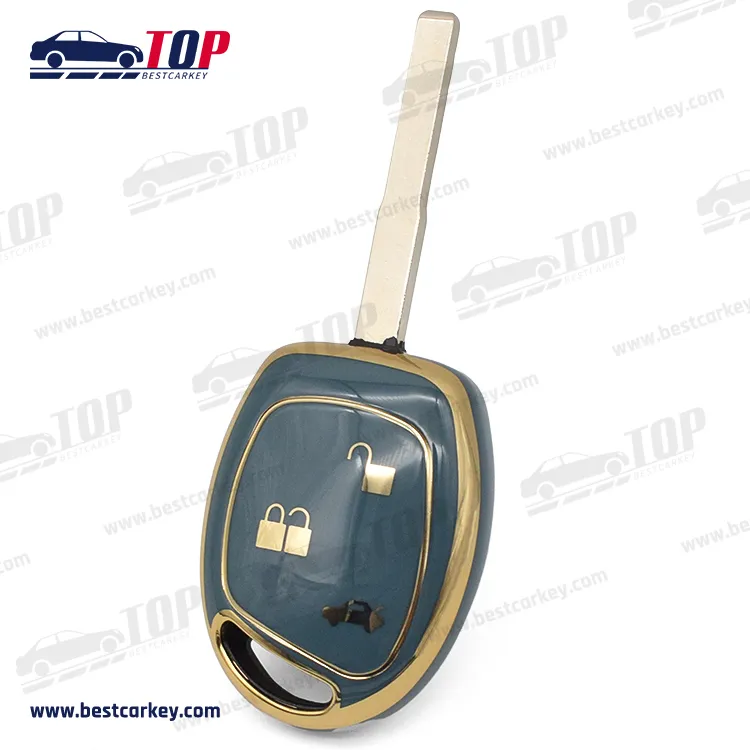 Tpu protection car key case with Golden lines key cover