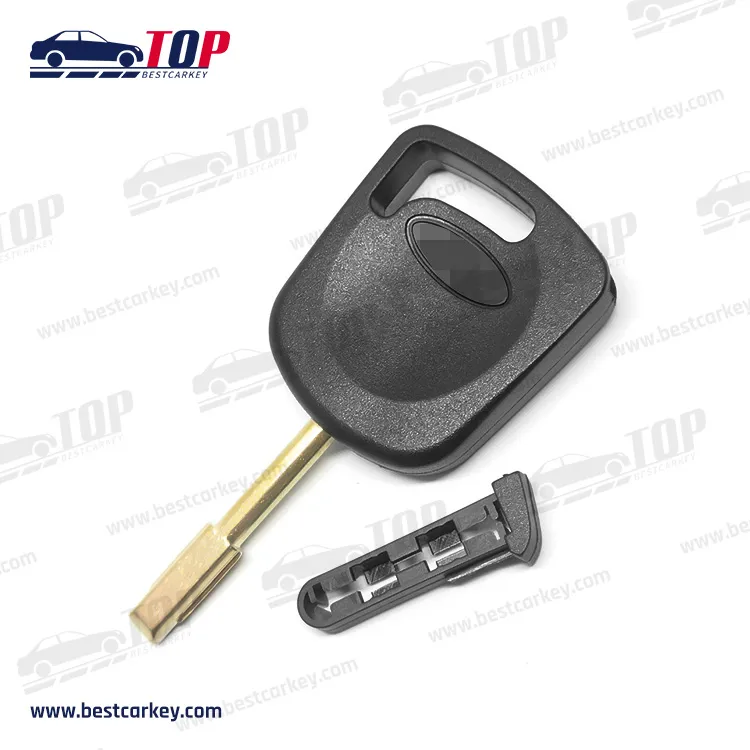 Transponder Key Shell For F-ord Mondeo With Black Chip Plug Fo21 Key Blade