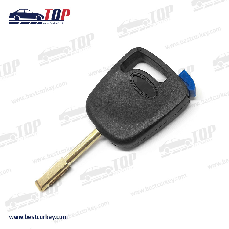 Coque de clé à transpondeur pour f-ord Mondeo, avec prise à puce bleue, lame de clé Fo21