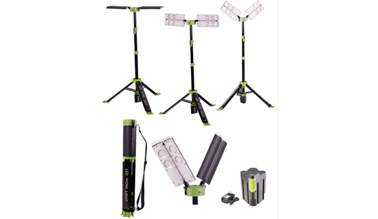 NEW TOWER Pro 8000 Lumen Collapsible Rechargeable + AC Work Light--  Shenzhen Good Lighting
