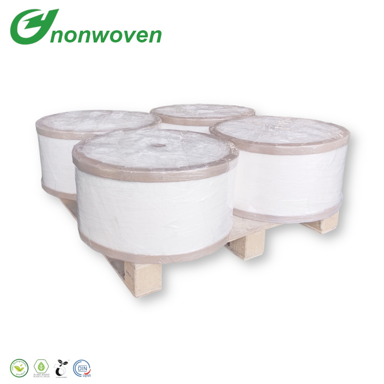 Tela não tecida biodegradável do PLA Spunbond para o elemento de filtro do purificador de água