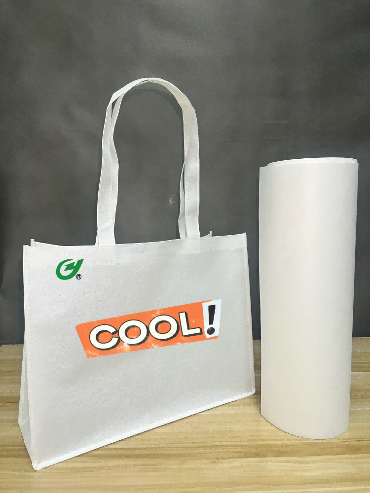 RPET Recycled Polyester Nonwoven Fabric Roll for Handle Bag - 3