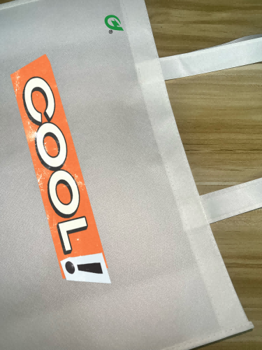 RPET Recycled Polyester Nonwoven Rolls Tote Handle Bags with Custom Logo - 5