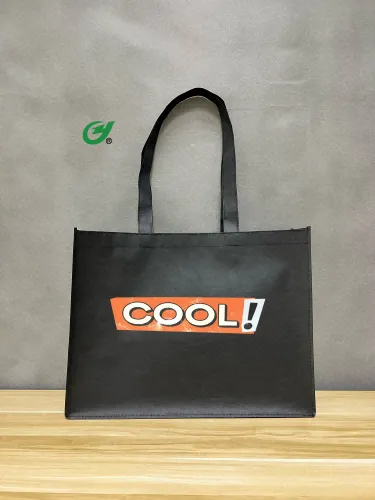 RPET Genbrugspolyester Nonwoven Custom Logo Rolls Tote Håndtag Tasker