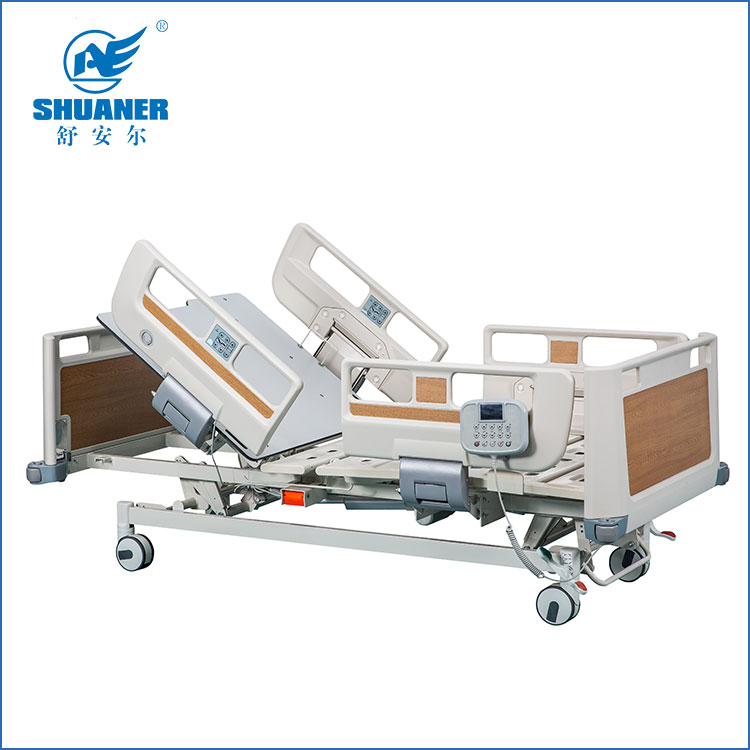 Five-Function Electric Hospital Bed with ABS Side rails(CPR)