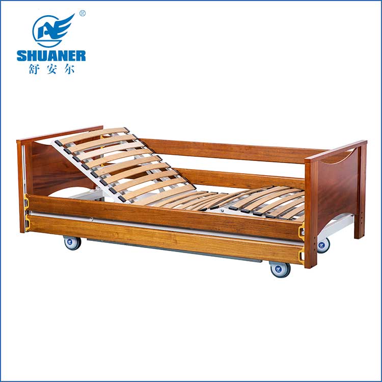 What should be considered when choosing a nursing bed for the elderly?