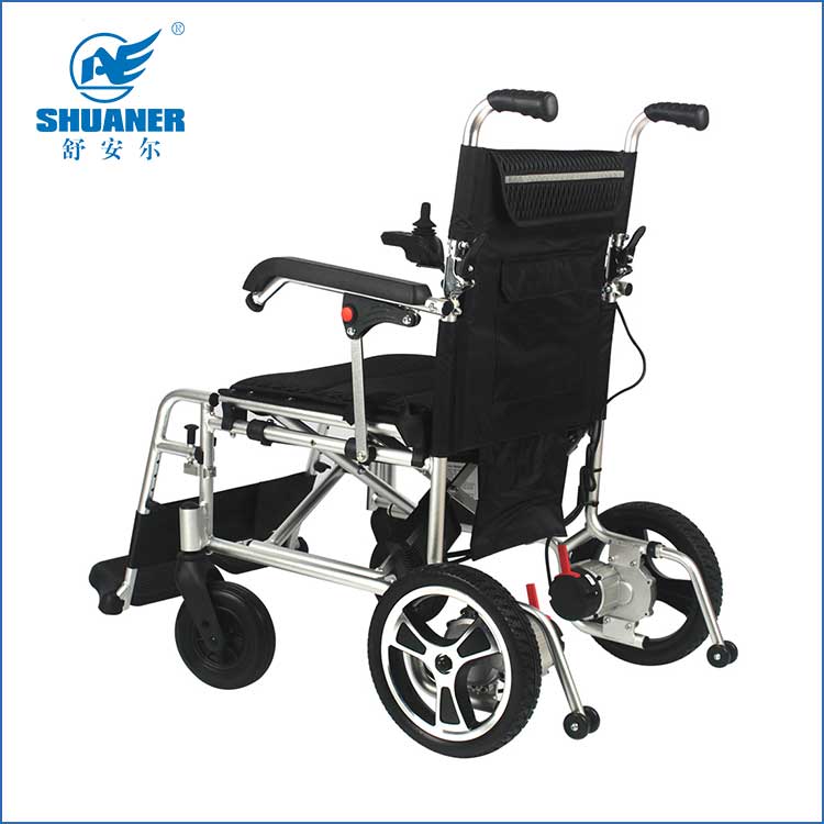 Aukštos kokybės, lengvai valdomas lengvas elektrinis invalido vežimėlis pagyvenusiems žmonėms