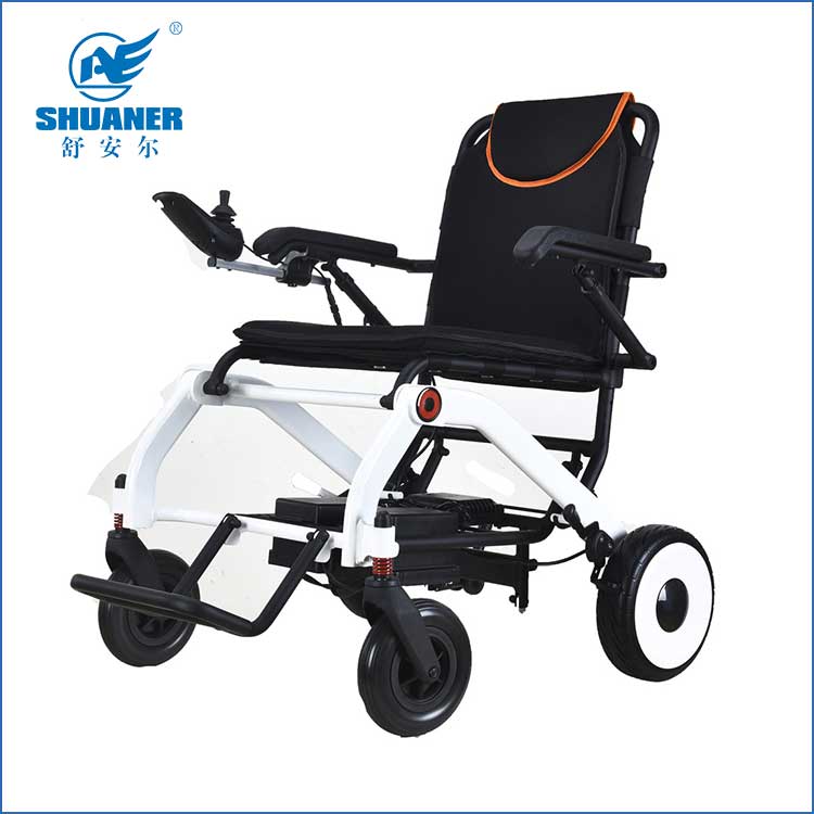 Składane przenośne automatyczne silniki elektryczne Lekki wózek inwalidzki