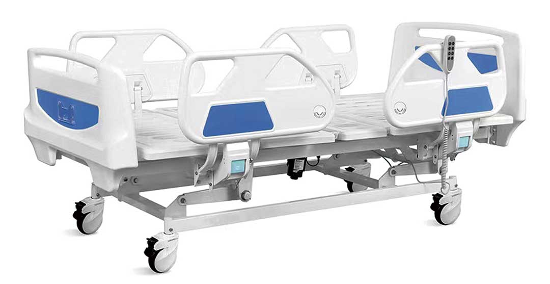 Electric Hospital Patient Bed with Five-Function