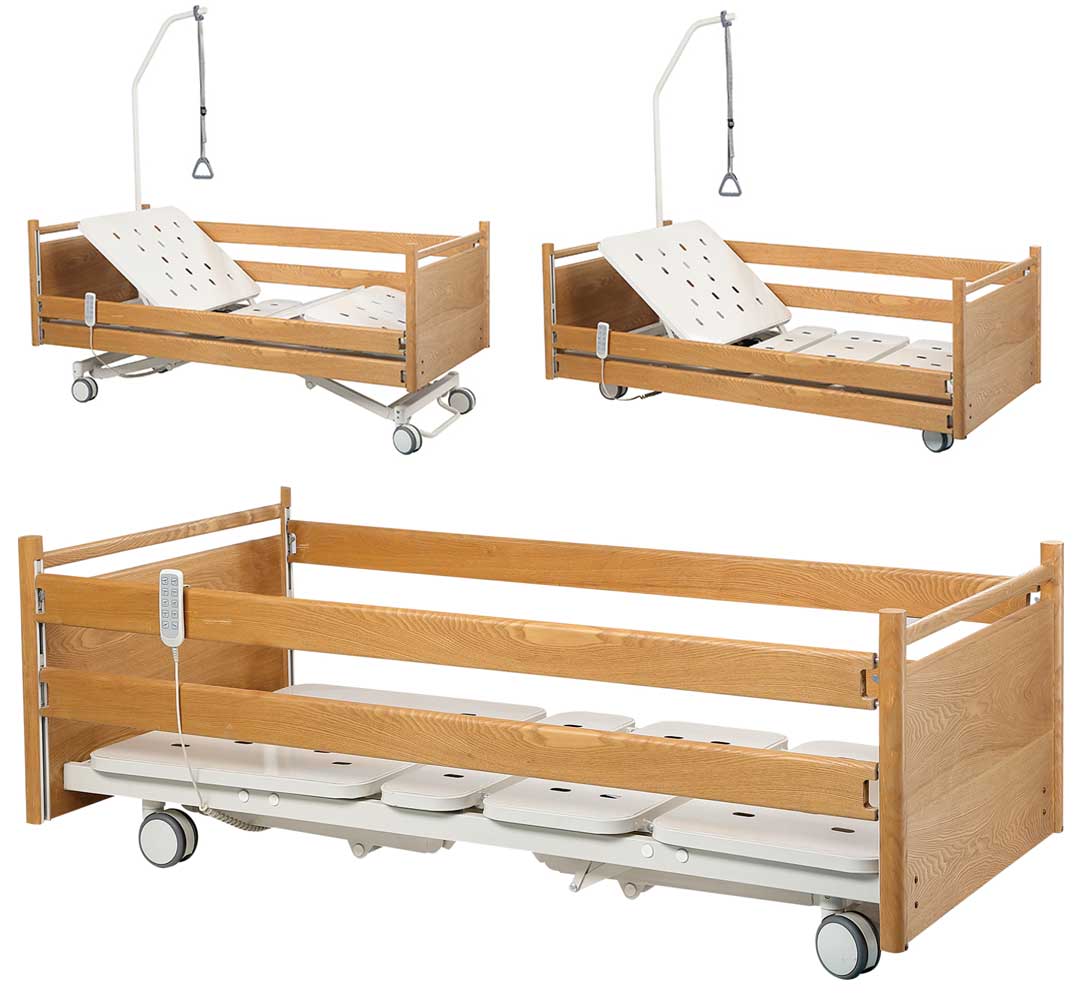 Lima-Fungsi Electric Home Care Bed kanggo Paralysis Patient