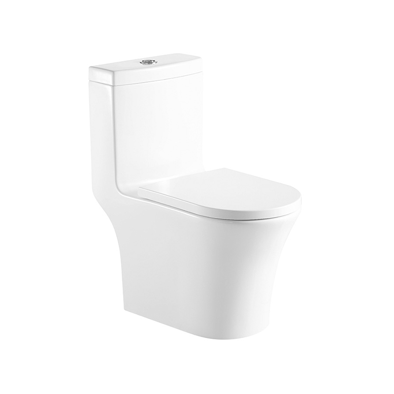 1-piece Rimless Tornado Flush Easy-clean Glaze Ceramic Toilet