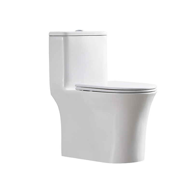1-piece Rimless Tornado Flush Whole Pipe Glazed Simpler and Cleaner Ceramic Toilet