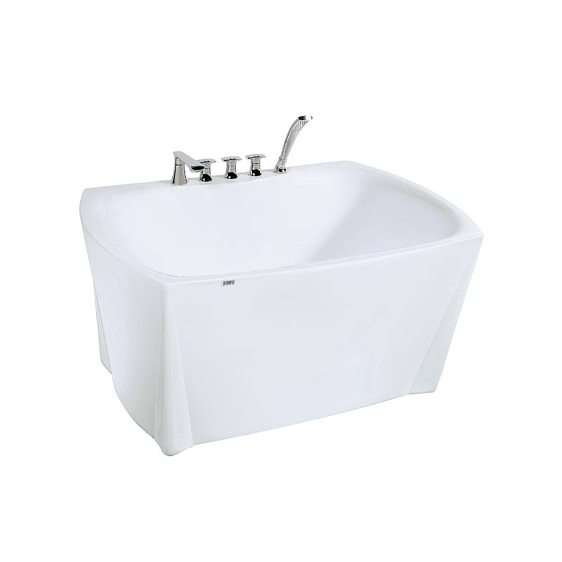 Acrylic Free-standing Bathtub with Seat