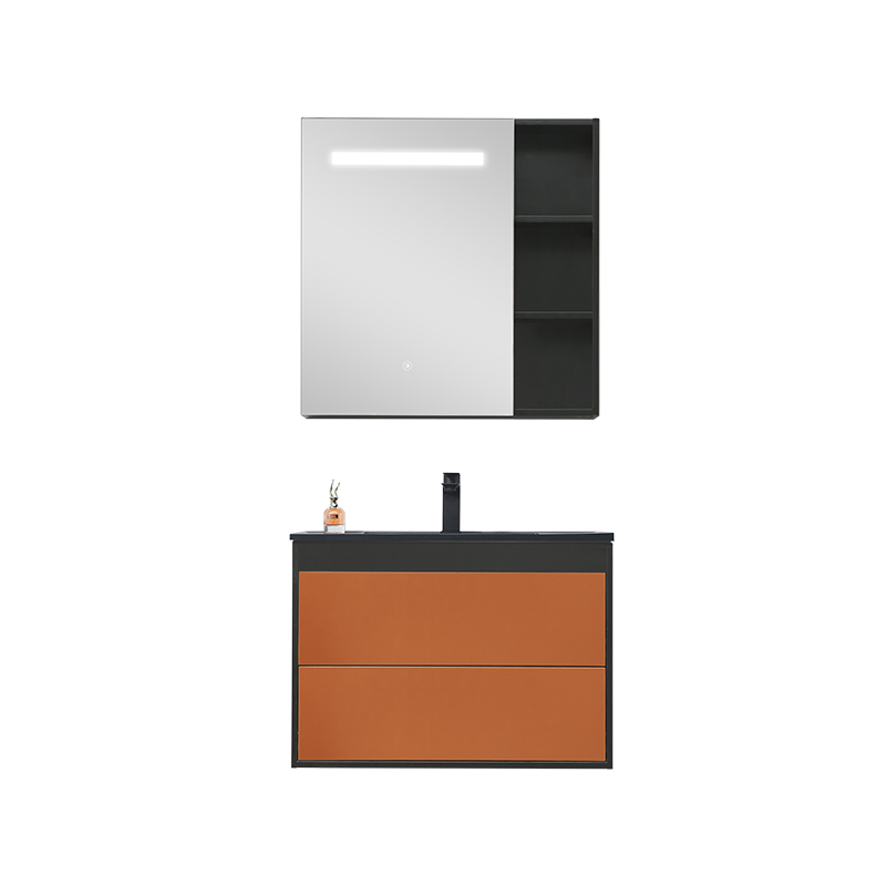 Melamine Furniture with LED Mirror Cabinet