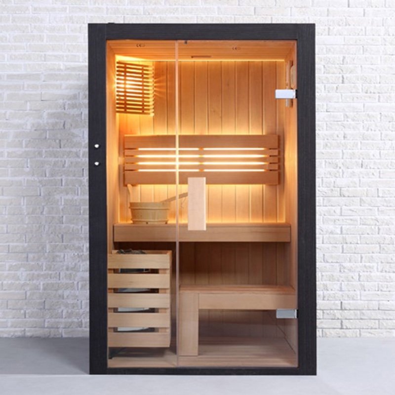 Finland Sauna Room with Black Veneer