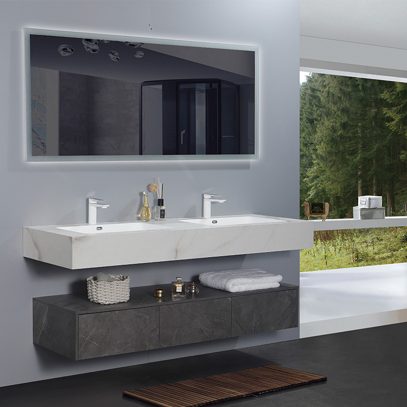 Hign end Big Lacquering Bathroom Cabinet with Rockboard TOP