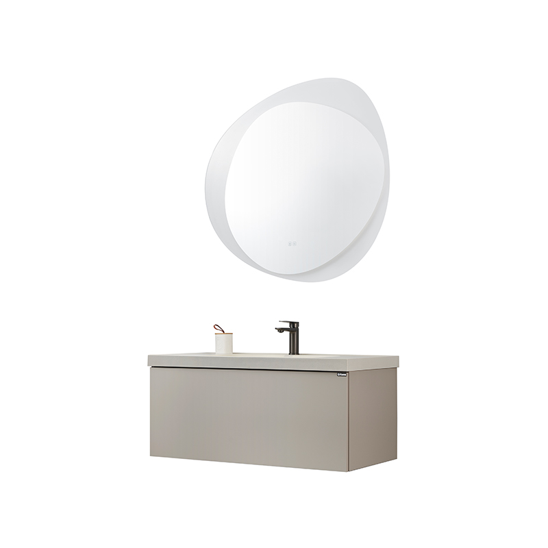 New resin basin with sesame grain Bathroom Cabinet