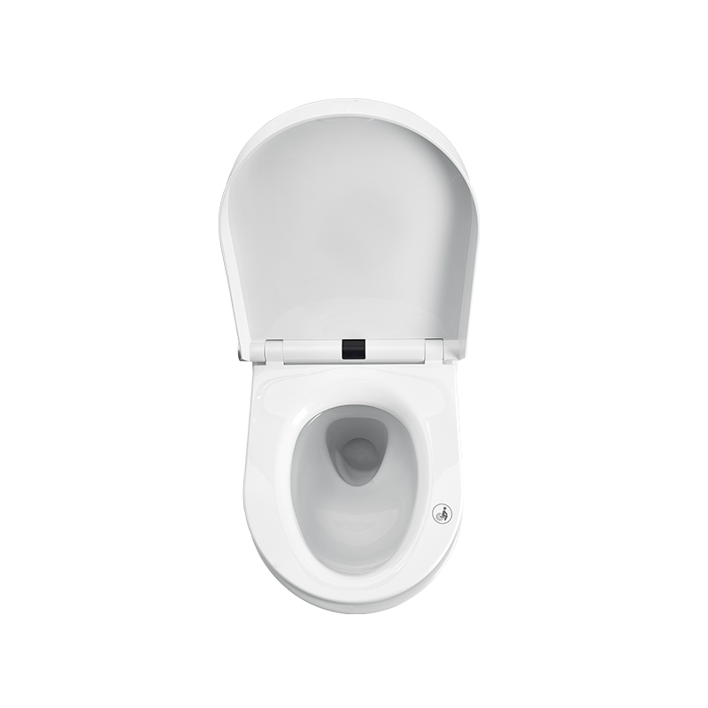 En-knapps funksjon Kantløst smart toalett